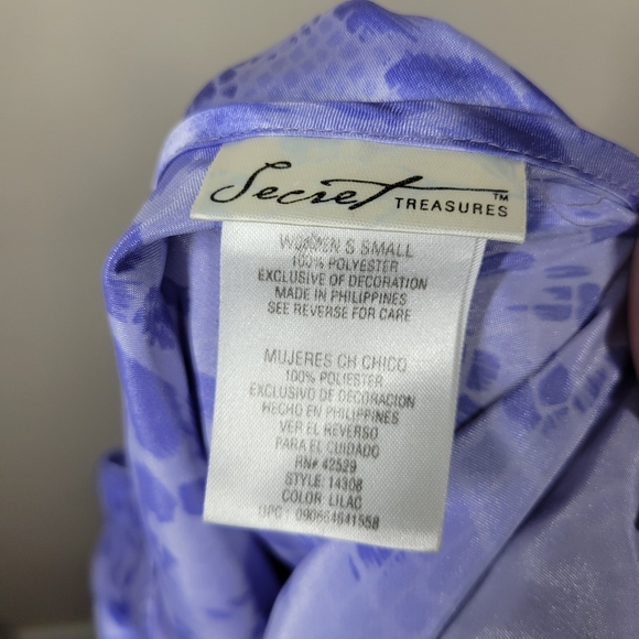 Vintage Y2K Secret Treasures Purple Leopard Snake Print Midi Slip Dress Small - Picture 8 of 11